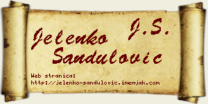 Jelenko Sandulović vizit kartica